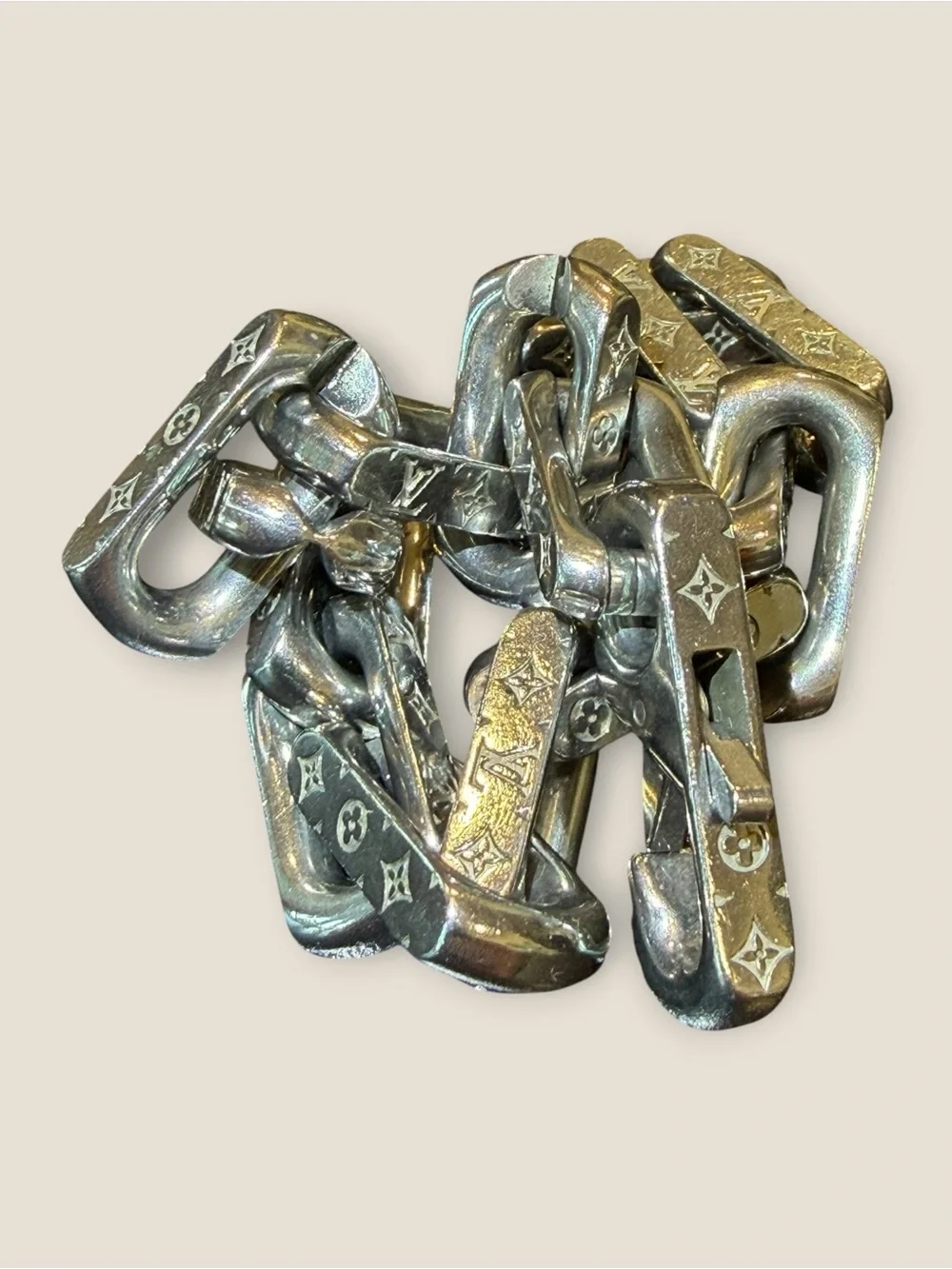 Louis Vuitton Silver-Tone Link Bracelet